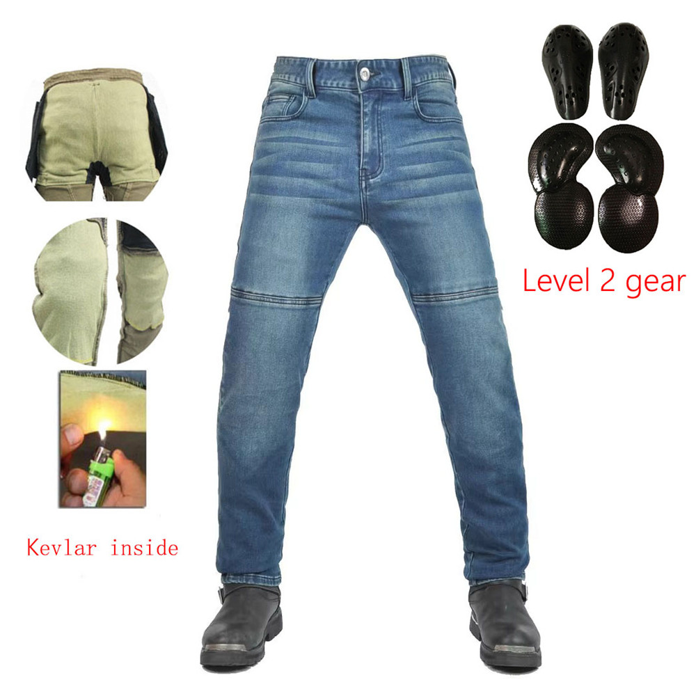 Men'S Shoes With Jeans - Motorcycle Riding Jeans Pants Soft elastic