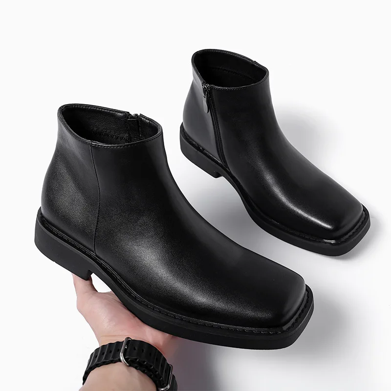 Men'S Shoes Hush Puppies - Black New Fashion Men Casual Leather