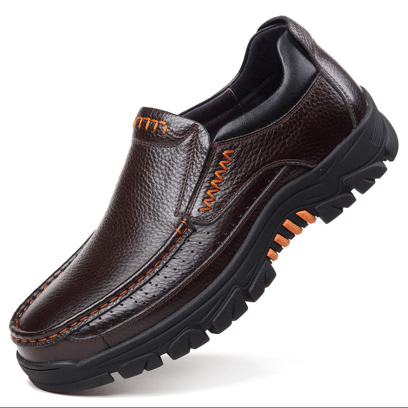 Genuine Leather Shoes Men Brog - Men'S Shoes Hush Puppies recension och pris
