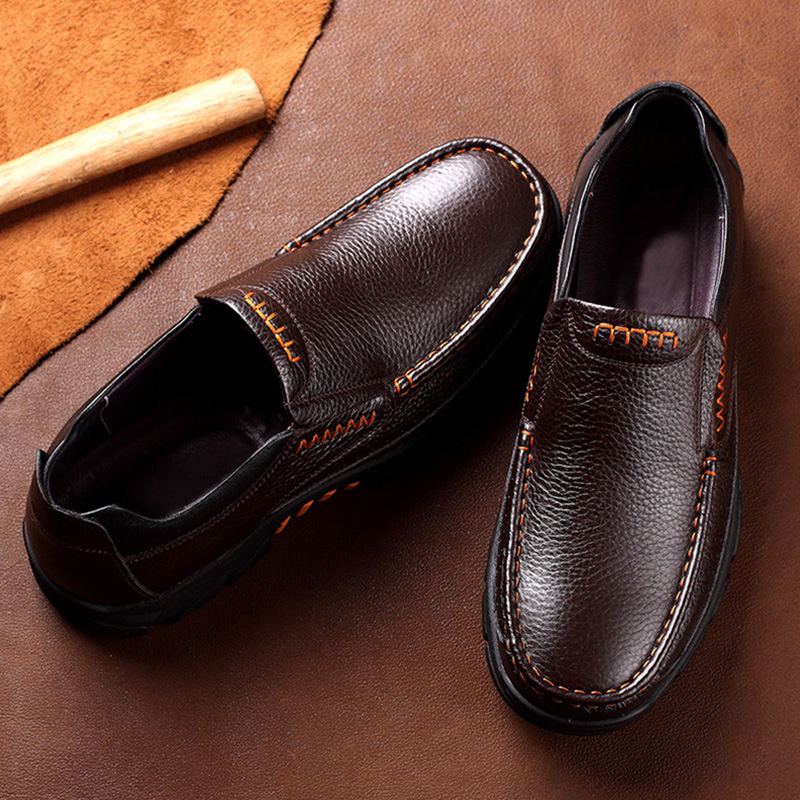 Genuine Leather Shoes Men Brog - Men'S Shoes Hush Puppies recension och pris
