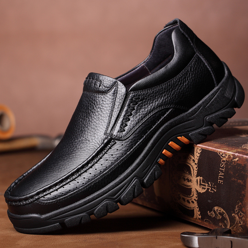 Genuine Leather Shoes Men Brog - Men'S Shoes Hush Puppies recension och pris