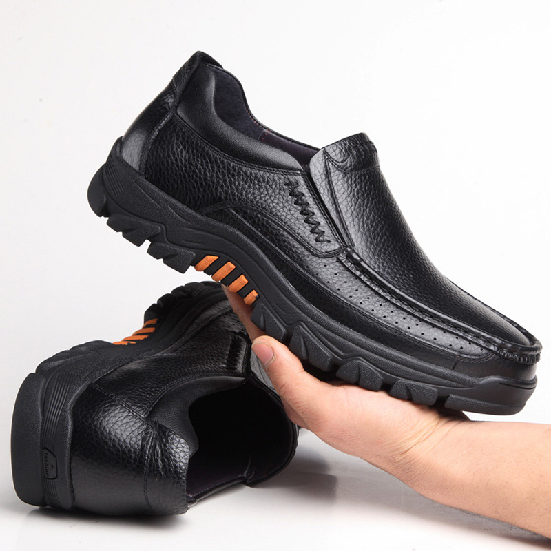 Genuine Leather Shoes Men Brog - Men'S Shoes Hush Puppies recension och pris