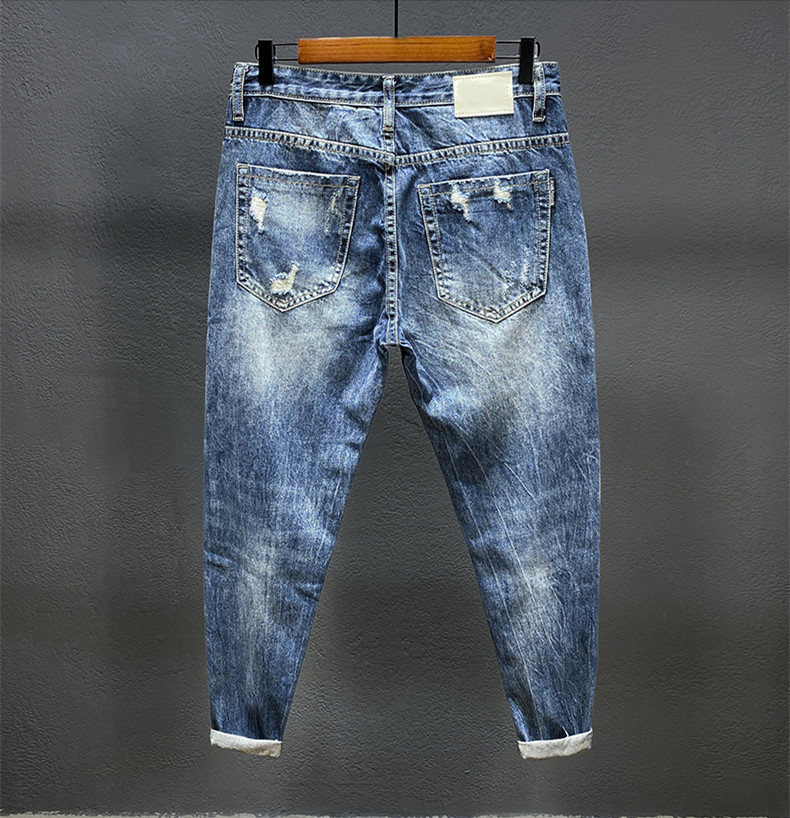 Nine-point jeans with holes fo - Men'S Shoes With Jeans recension och pris