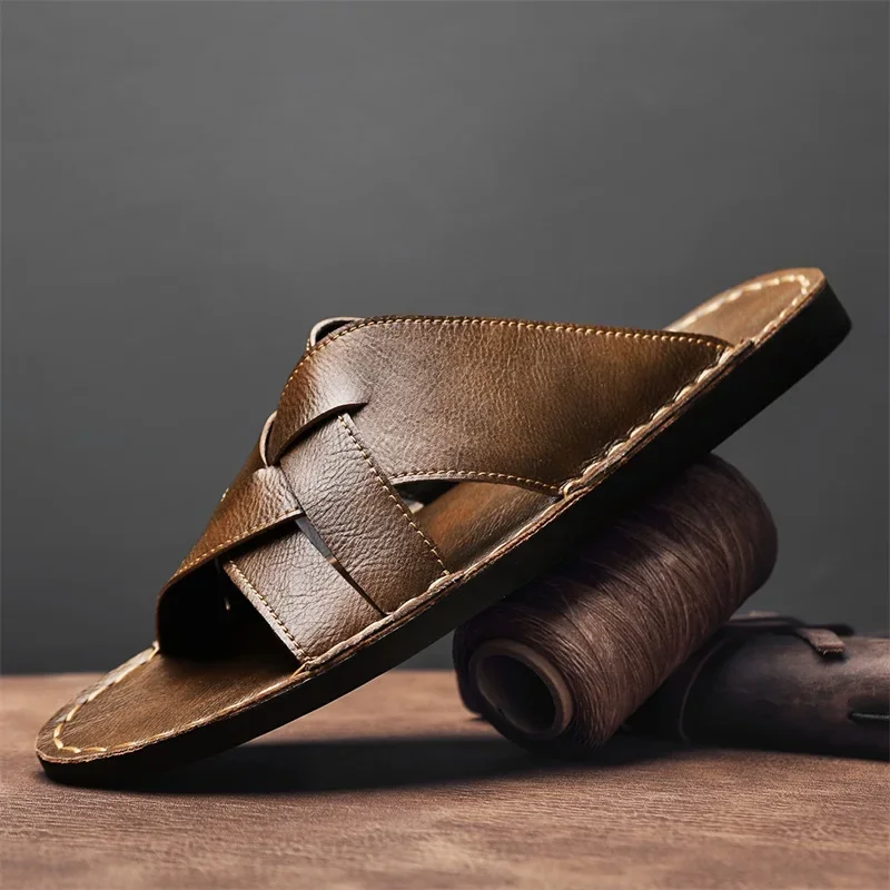 Genuine Leather Men Casual San - Men'S Shoes Hush Puppies recension och pris