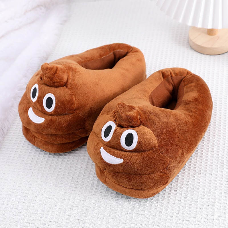 Funny Poop Emoji Plush Slipper - Men Shoes Models recension och pris