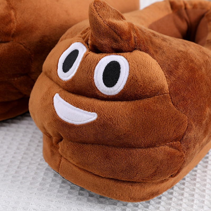 Funny Poop Emoji Plush Slipper - Men Shoes Models recension och pris