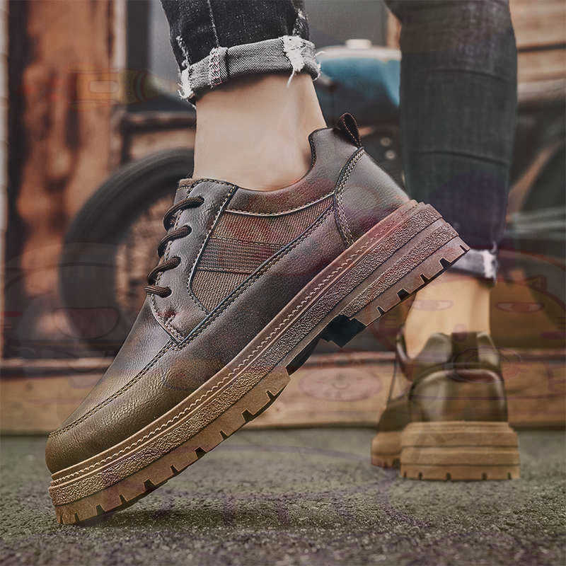 Dark Natural Leather Fashion T - Men'S Shoes Clearance Sale recension och pris