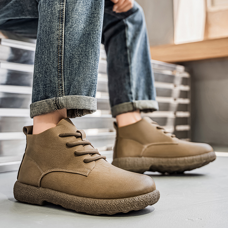 Men Ankle Boots Brown Short Bo - Men Shoes Trends recension och pris