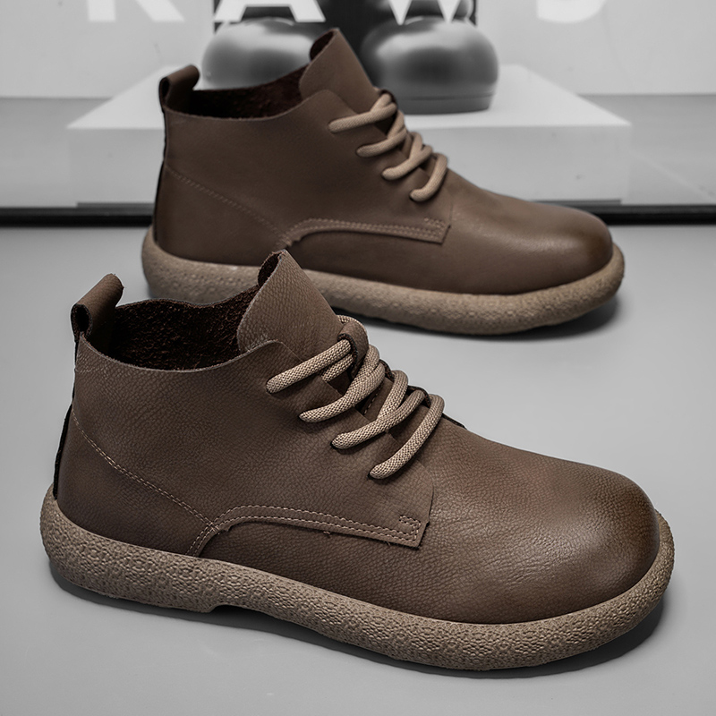 Men Ankle Boots Brown Short Bo - Men Shoes Trends recension och pris