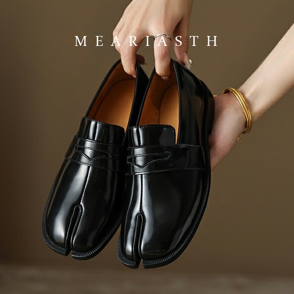 black Tabi Shoes Split Toe Pat - Men'S Shoes Hush Puppies recension och pris
