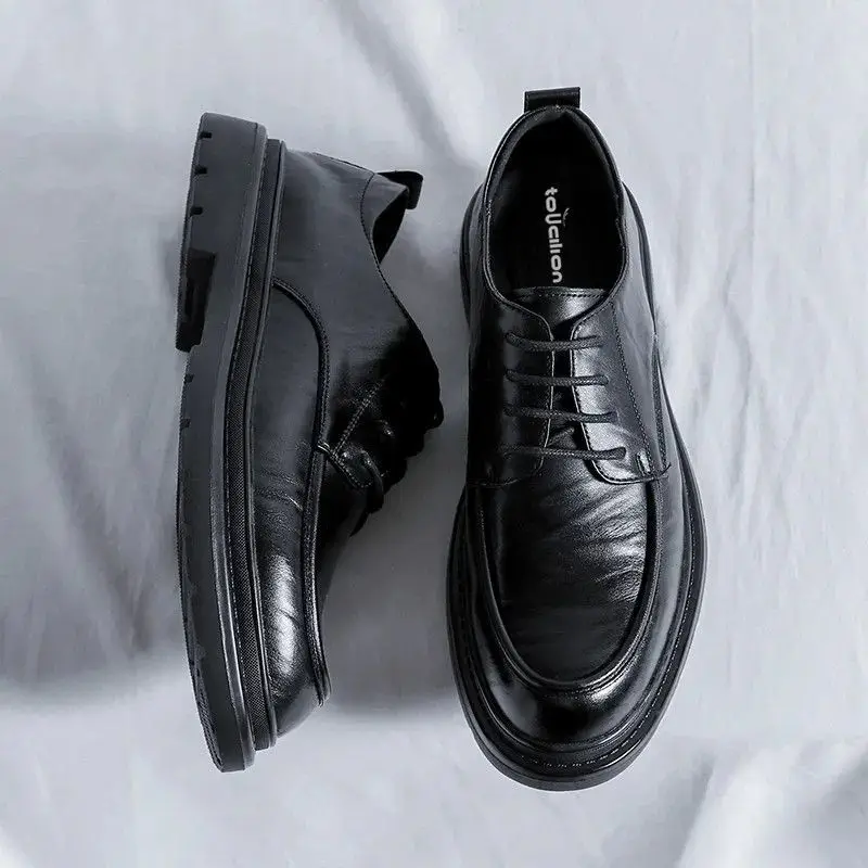 Lace Up Round Toe Men's Leathe - Men'S Shoes Clearance Sale recension och pris