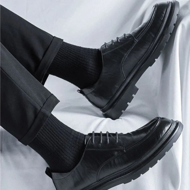 Lace Up Round Toe Men's Leathe - Men'S Shoes Clearance Sale recension och pris