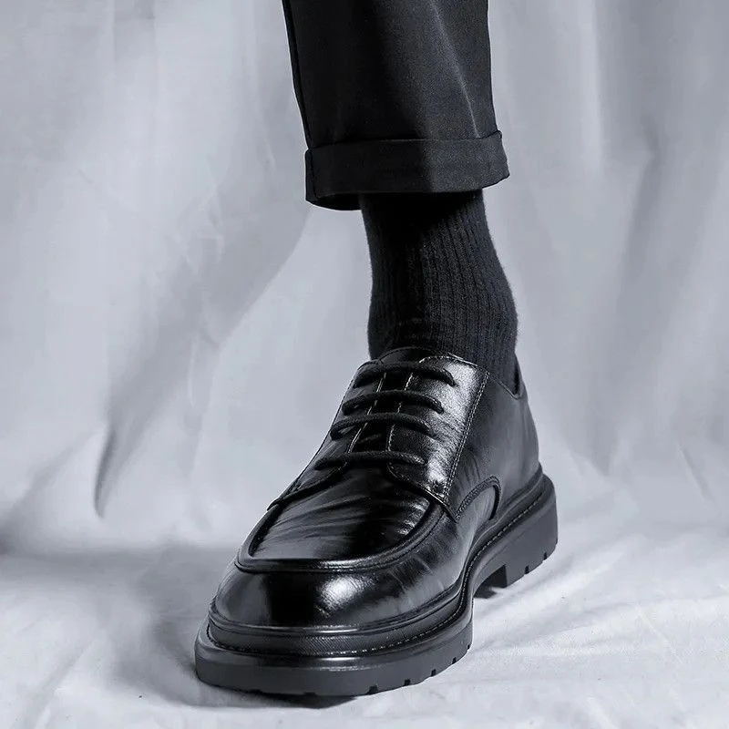 Lace Up Round Toe Men's Leathe - Men'S Shoes Clearance Sale recension och pris