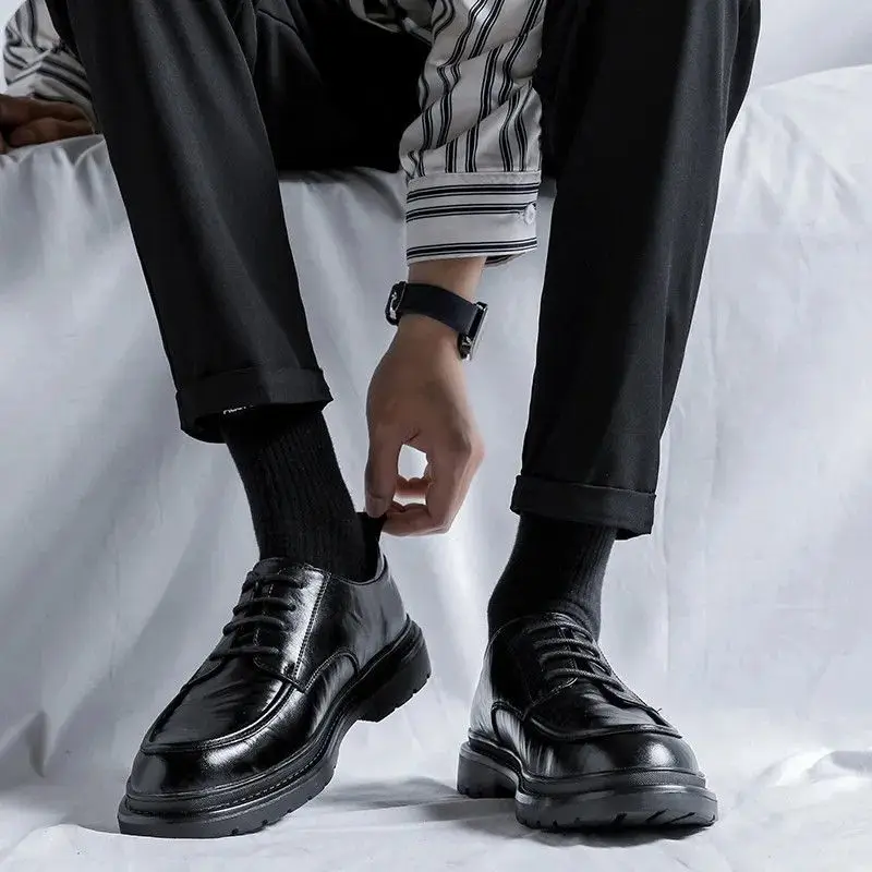 Lace Up Round Toe Men's Leathe - Men'S Shoes Clearance Sale recension och pris