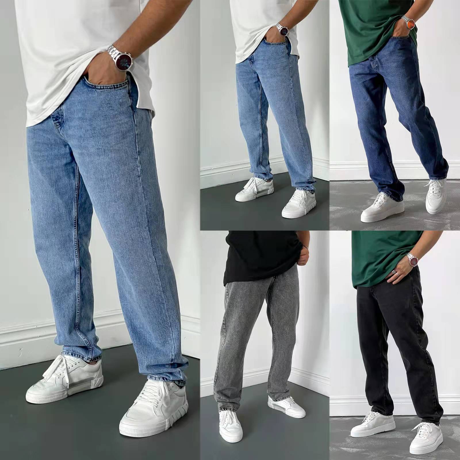 High-end Men's Slim Straight-l - Men'S Shoes With Jeans recension och pris