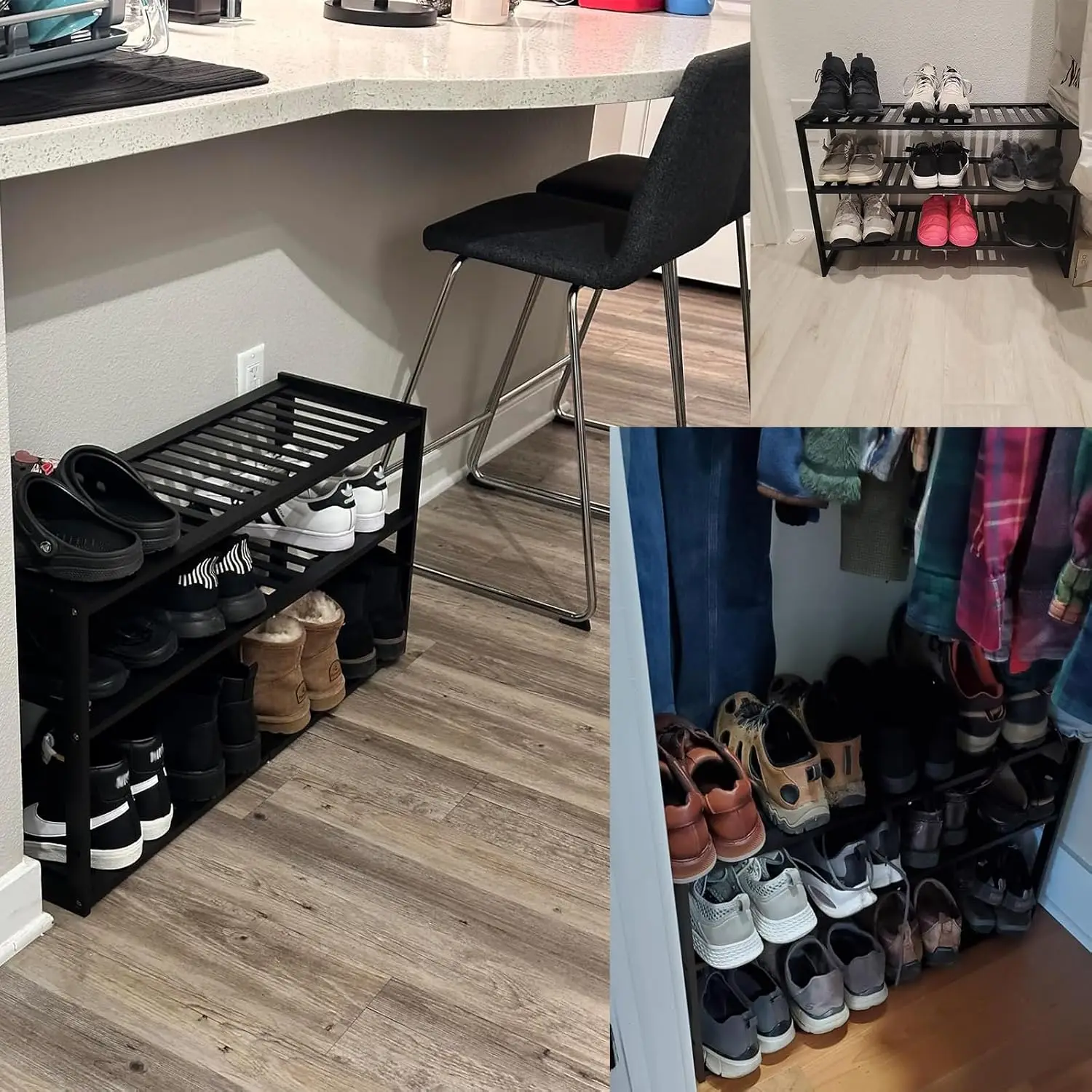 3 Tier 32.5inch Bamboo Shoe Ra - Men Shoes Rack recension och pris