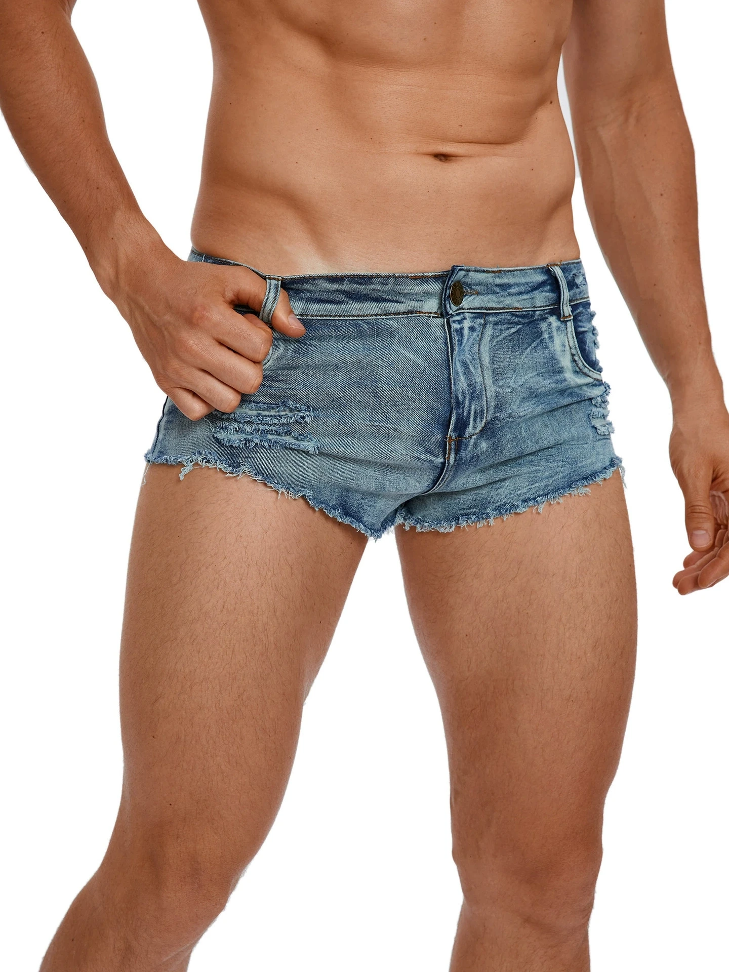 Men's Low Waist Jeans Shorts F - Men'S Shoes With Jeans recension och pris