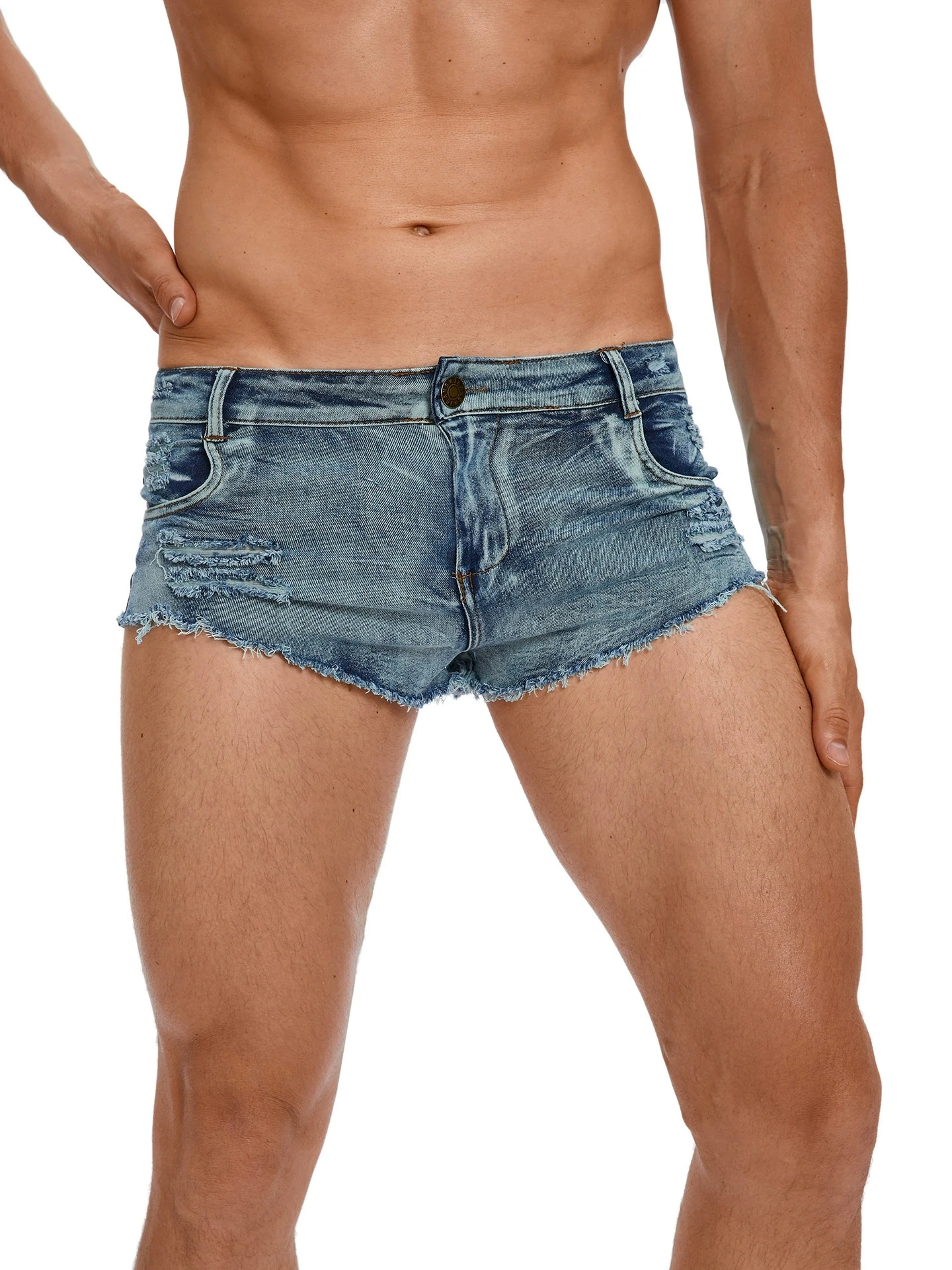 Men's Low Waist Jeans Shorts F - Men'S Shoes With Jeans recension och pris