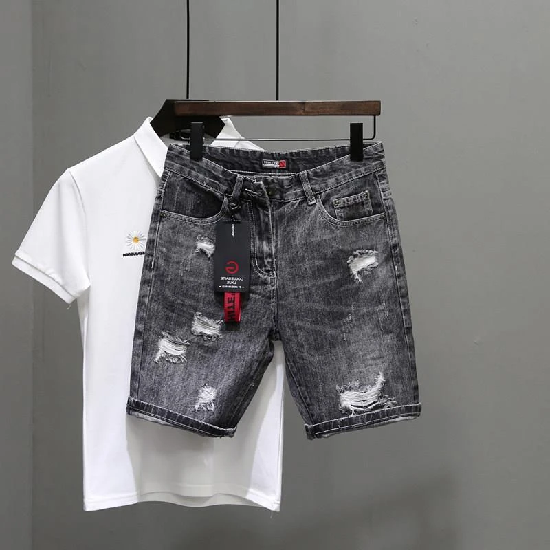 Men's Short Jeans Pants Black  - Men'S Shoes With Jeans recension och pris